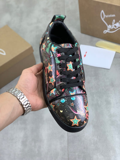 Christian Louboutin Louis Junior Spikes Orlato Flat 'Starlight'