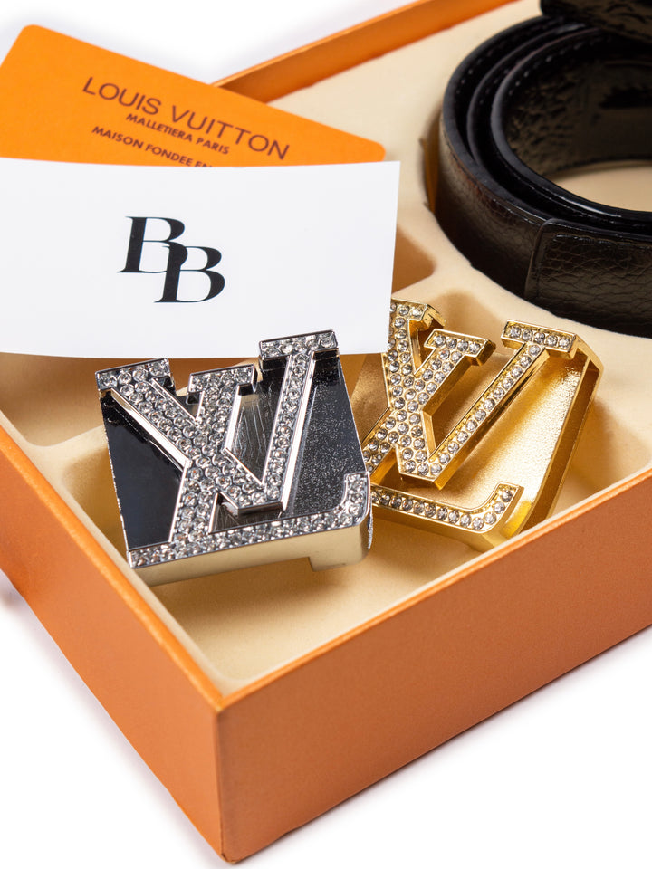 LV Aligator Leather Custom Belt
