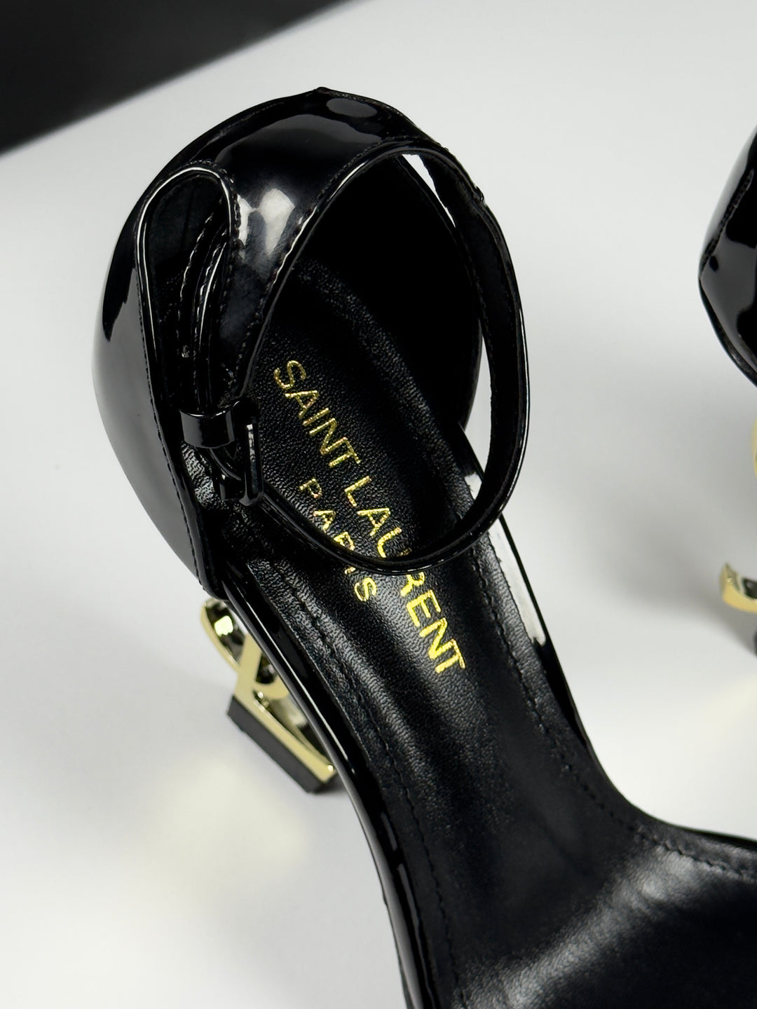 YSL Black/Golden Heels