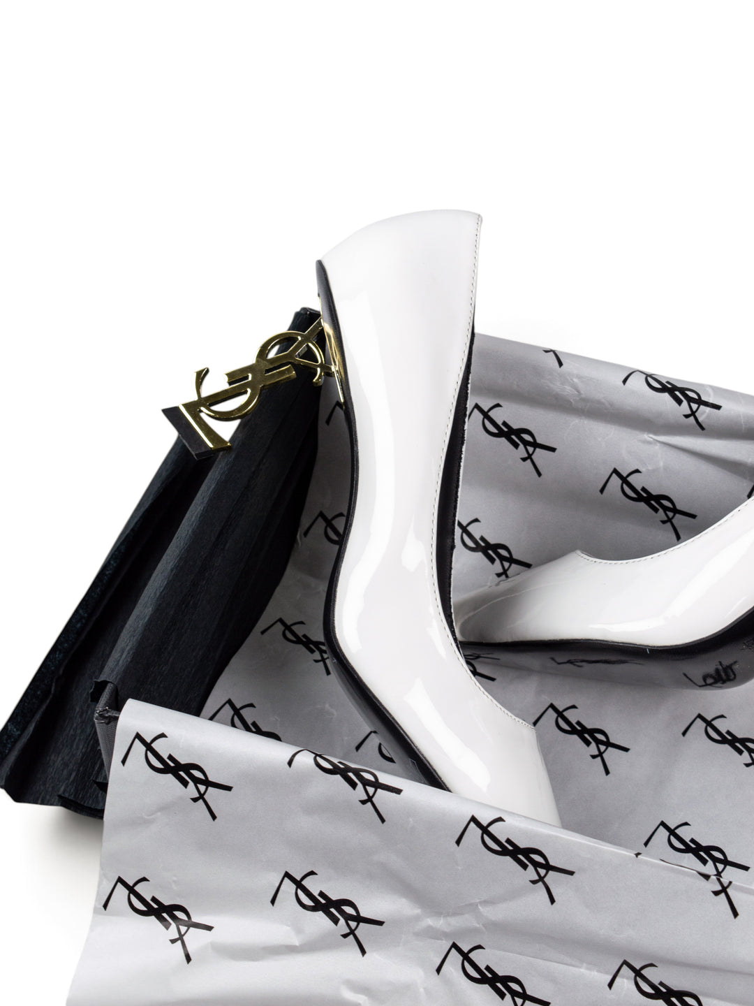YSL High-Heels White Closed