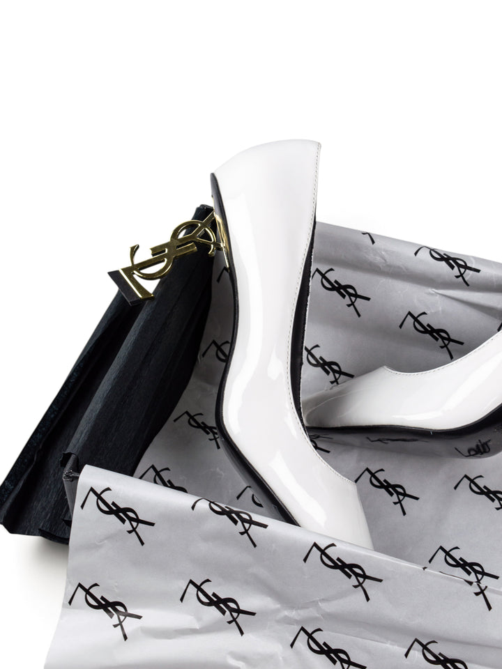 YSL High-Heels White Closed