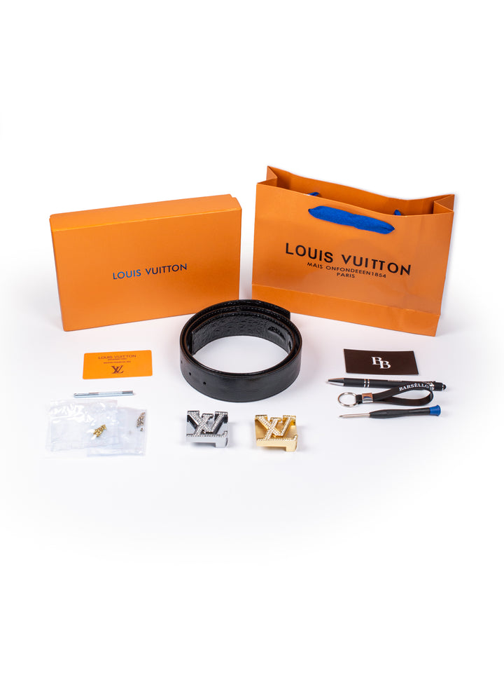 LV Aligator Leather Custom Belt