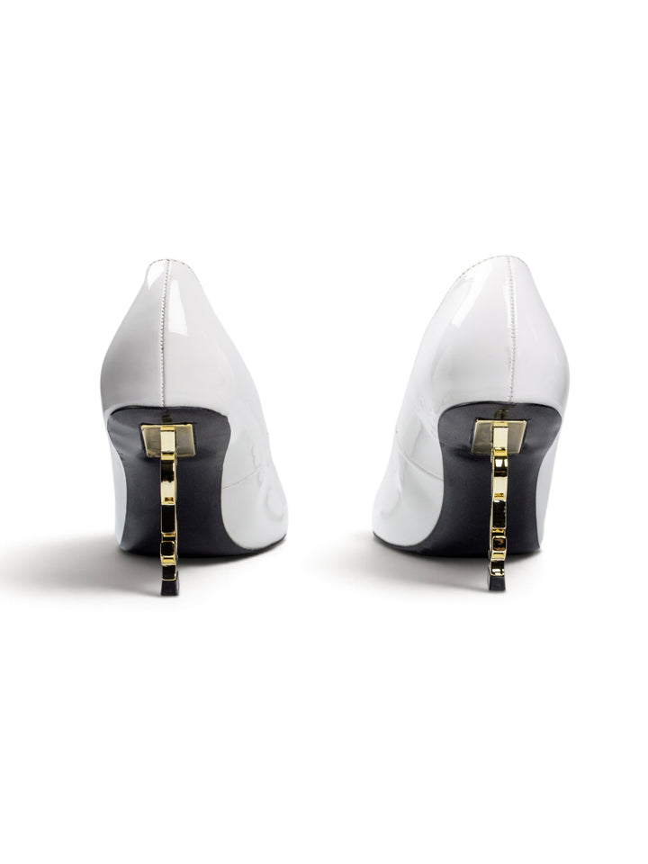 YSL High-Heels White Closed