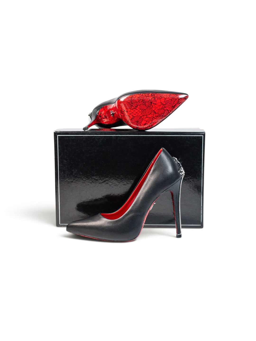 CP Silver Closed Heels