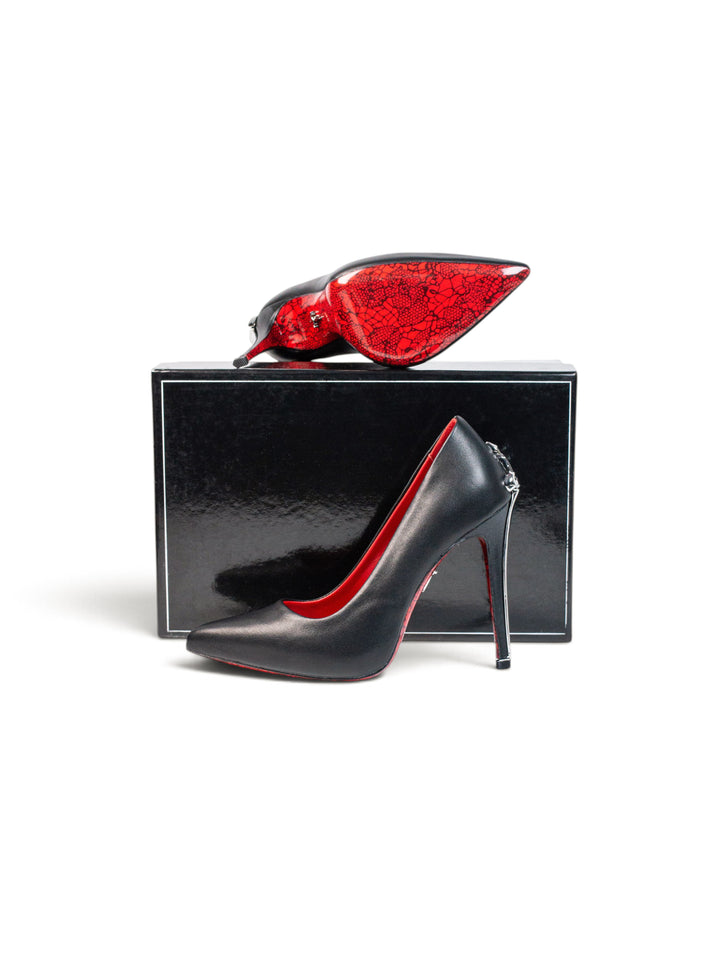 CP Silver Closed Heels