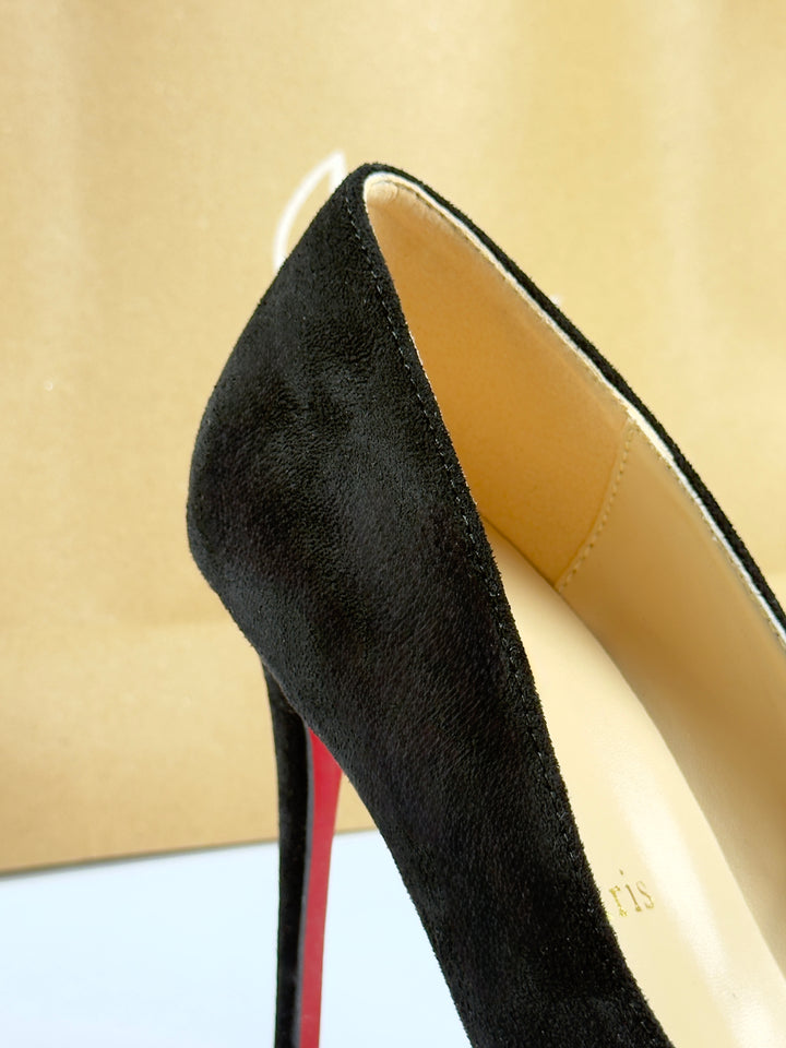Loubs High Velour Heels