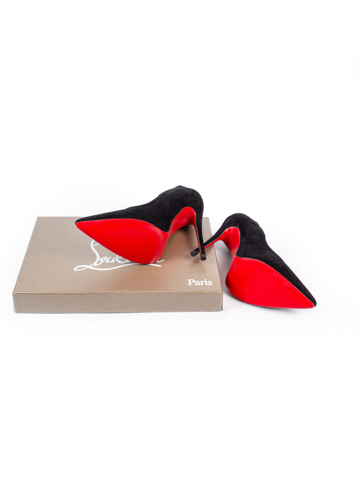 Loubs High Velour Heels