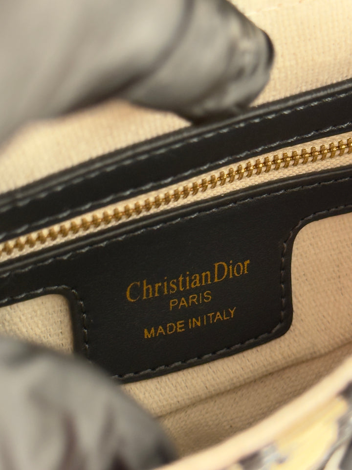 Saddle Bag with Strap Blue Dior Oblique Jacquard