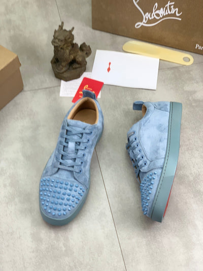 Christian Louboutin Louis Junior Spikes Orlato 'Titan' Blue