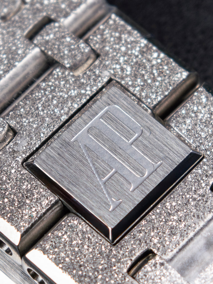A5 AP Men's Royal Oak 41mm – Silver Dial / Fully Iced-Out