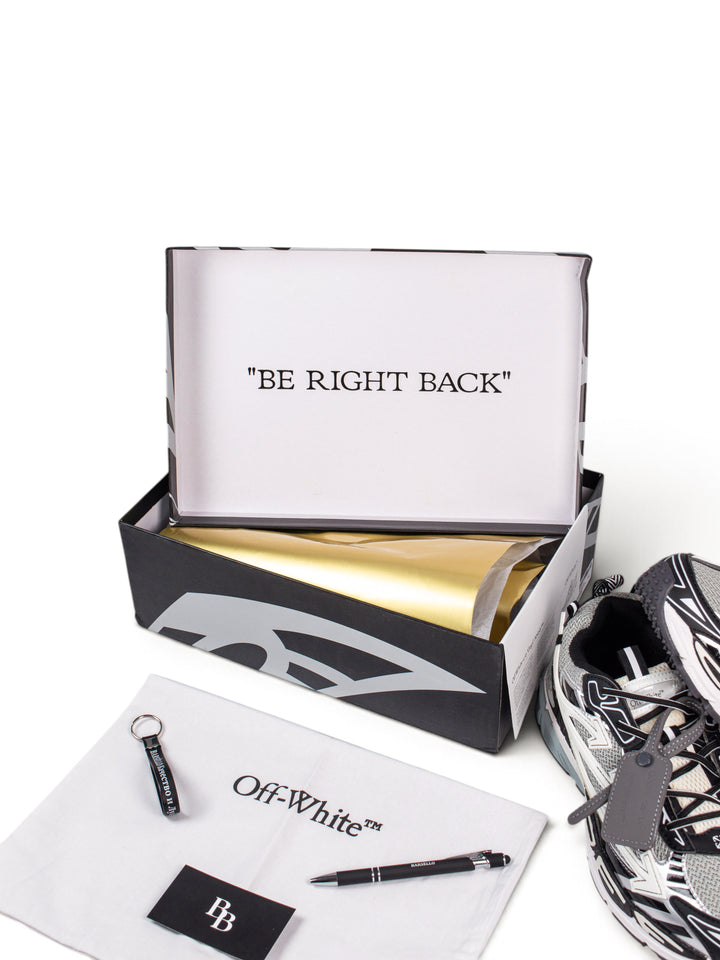 OW Be right Back Sneakers White / Black / Light Blue