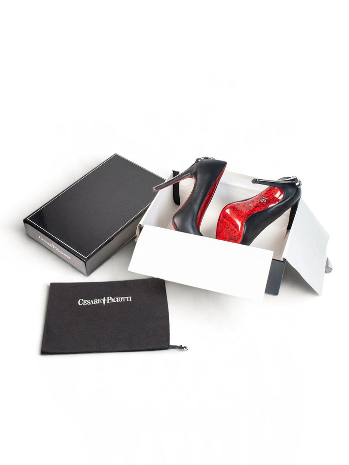 CP Silver Closed Heels