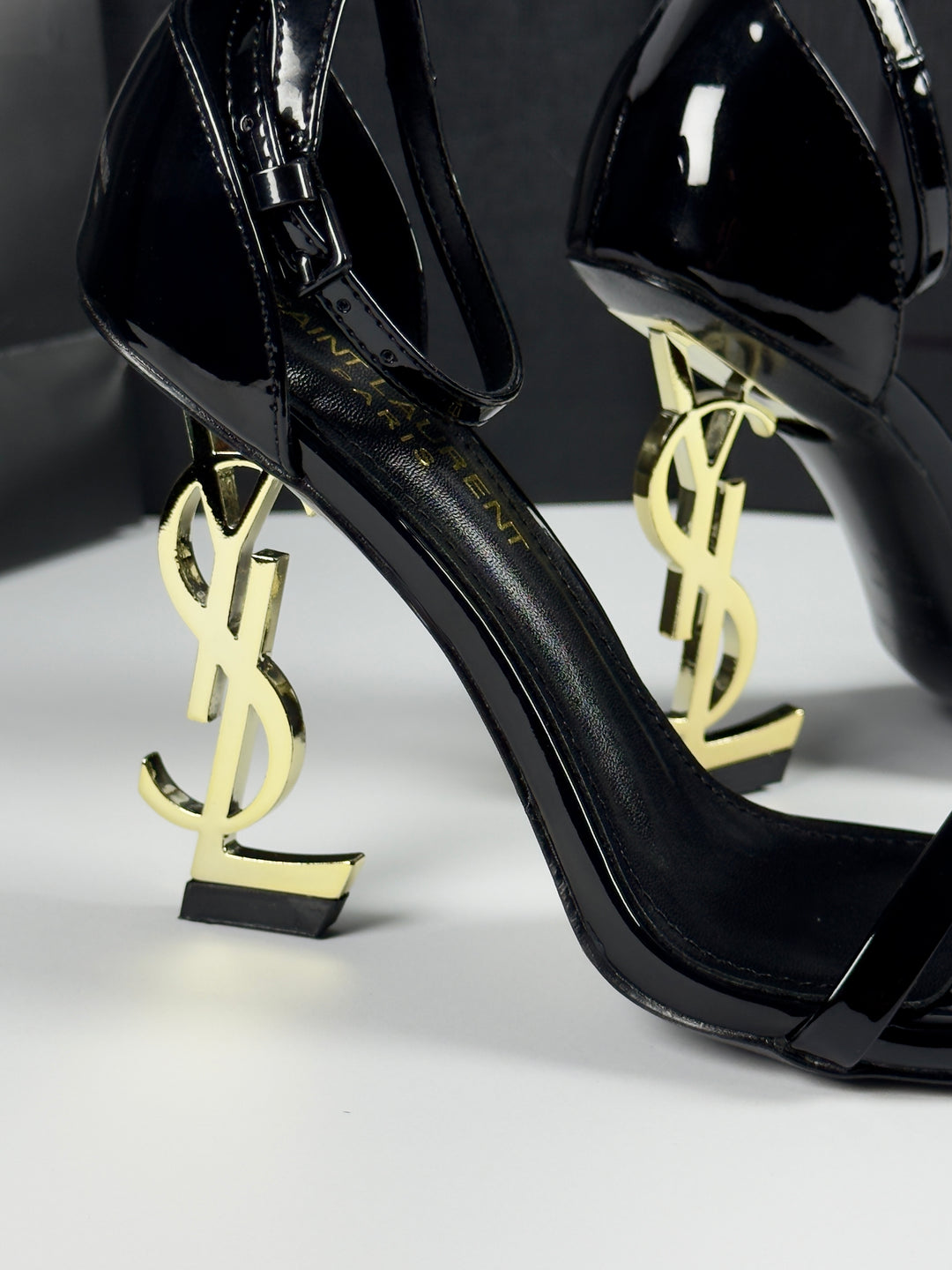 YSL Black/Golden Heels