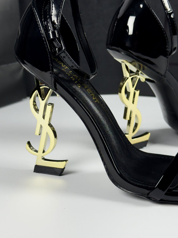 YSL Black/Golden Heels