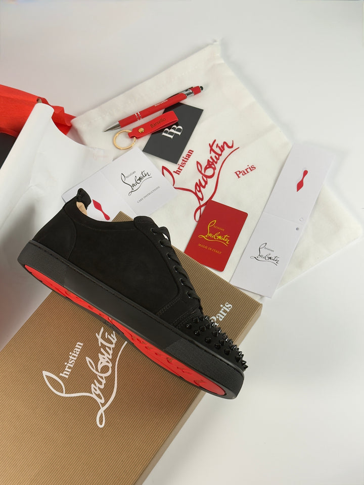 Loubs Sneaker Black Velour Spikes