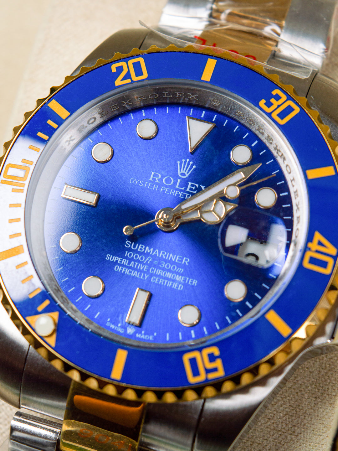A3 RLX Men's Submariner – Blue Dial / Two-Tone