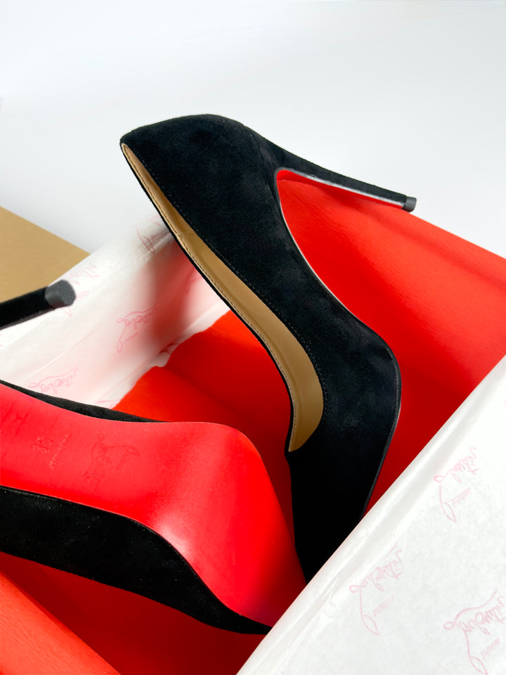 Loubs High Velour Heels