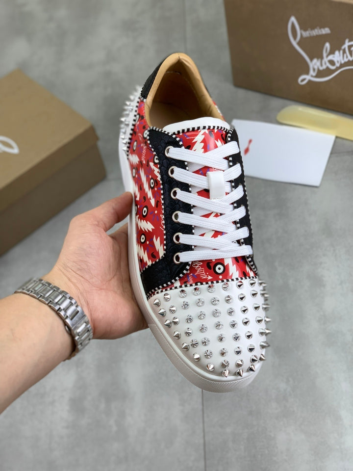 Christian Louboutin Spike Accents PVC Sneakers