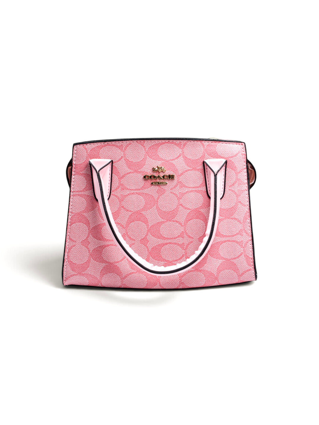 COACH Hand Bag Pink / White / Gold