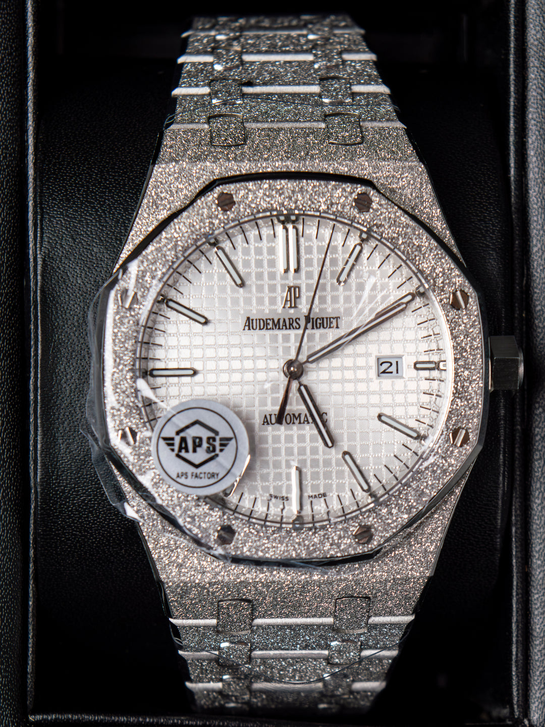 A5 AP Men's Royal Oak 41mm – Silver Dial / Fully Iced-Out