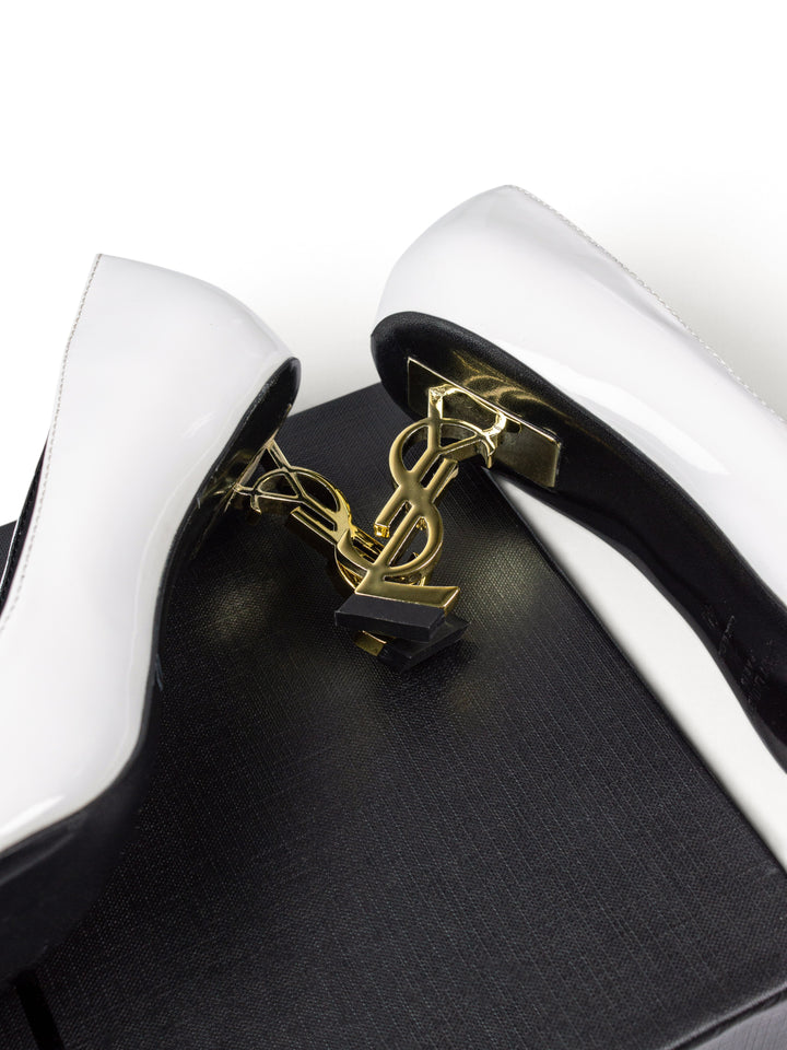 YSL High-Heels White Closed