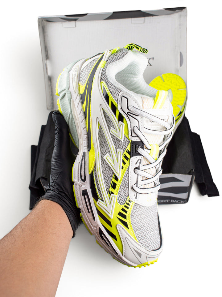 OW Be Right Back Sneakers White / Hex Green