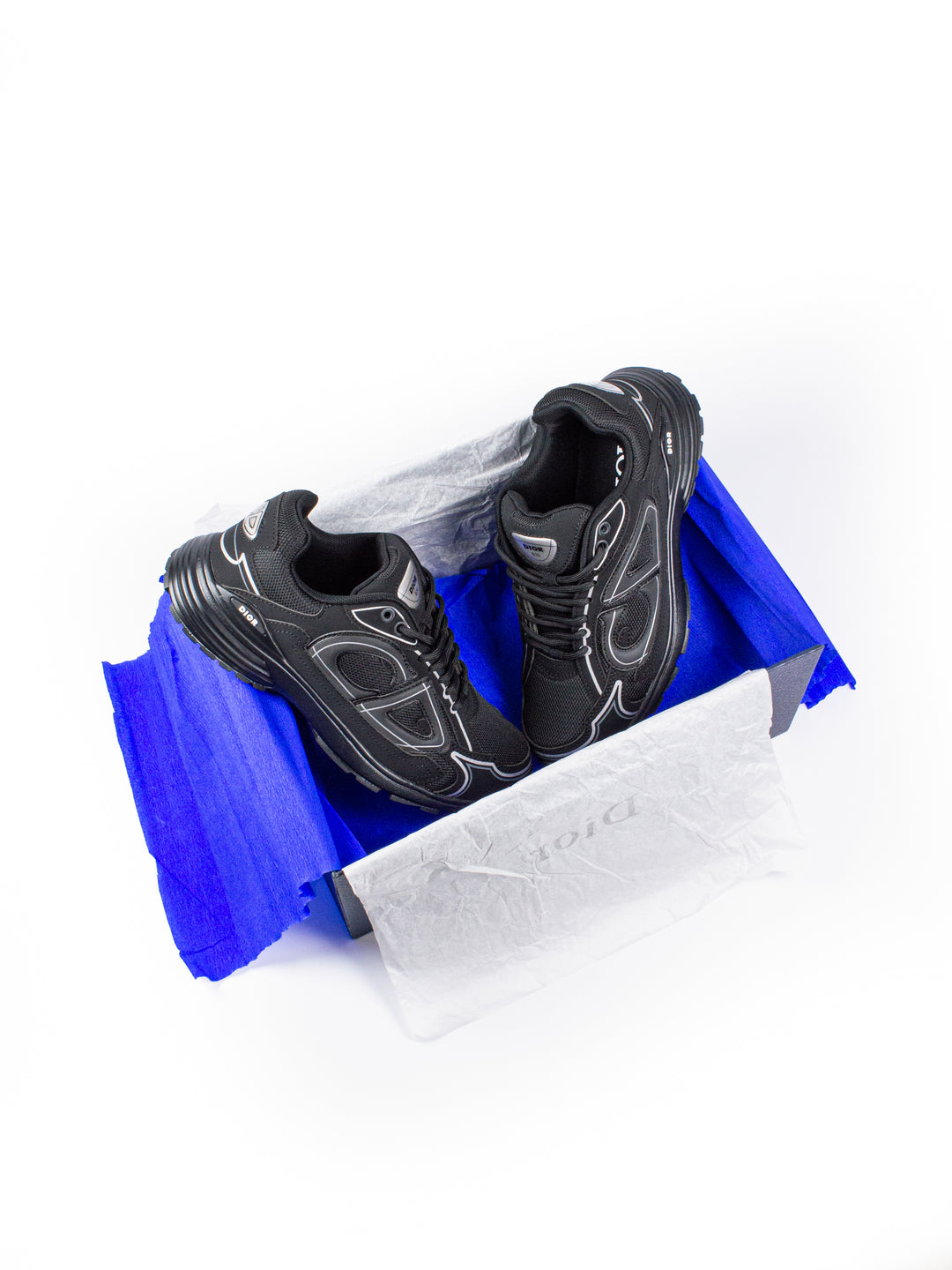 CD B30 Triple Black Sneakers (Reflective)