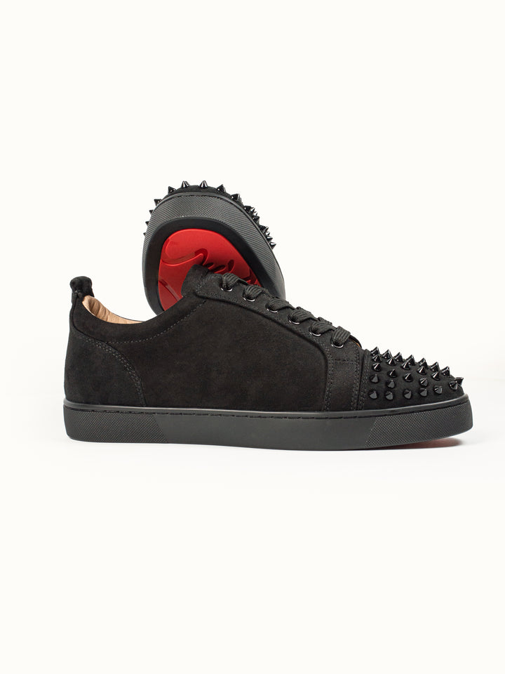 Loubs Sneaker Black Velour Spikes