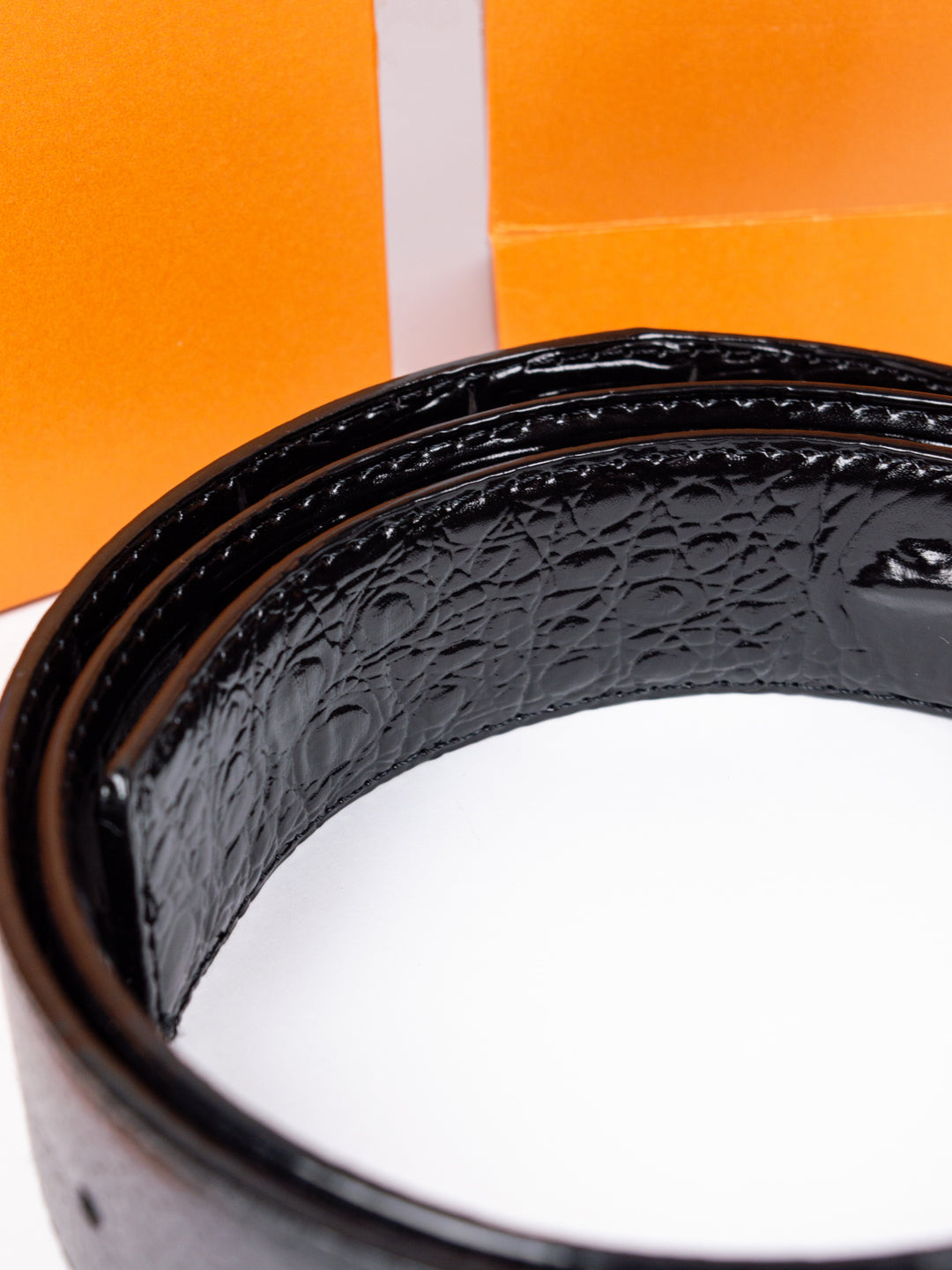 LV Aligator Leather Custom Belt