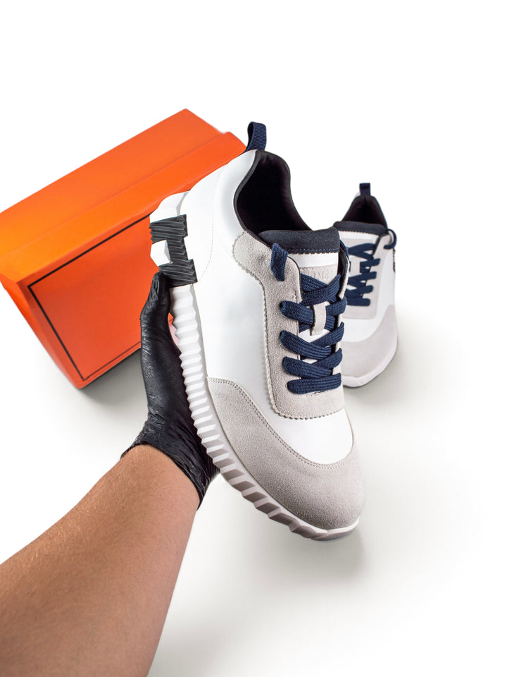 HRMS Sneaker  White / Black / Dark Blue Accent