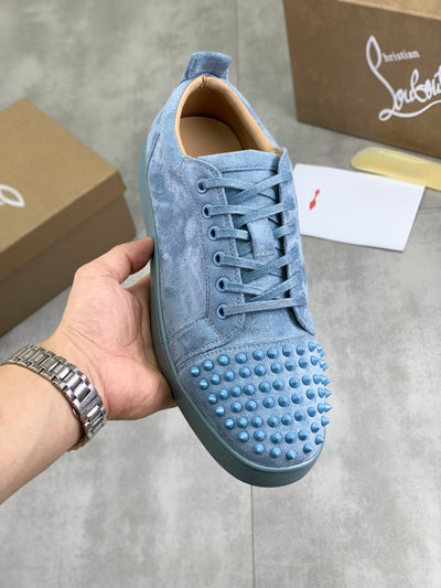 Christian Louboutin Louis Junior Spikes Orlato 'Titan' Blue