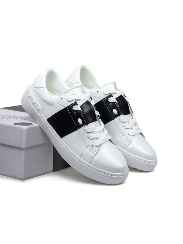 VLTN Low-Top White / Black Sneakers