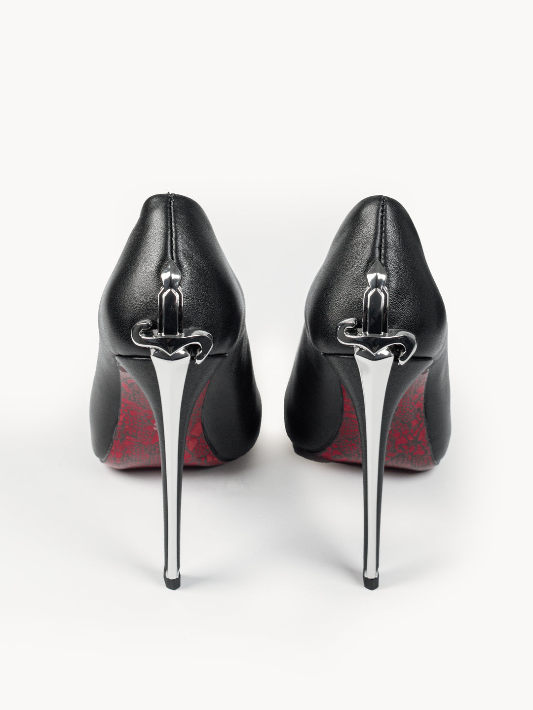 CP Silver Closed Heels
