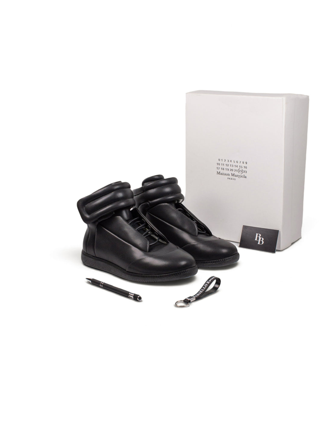 MM Black High-Top Sneakers
