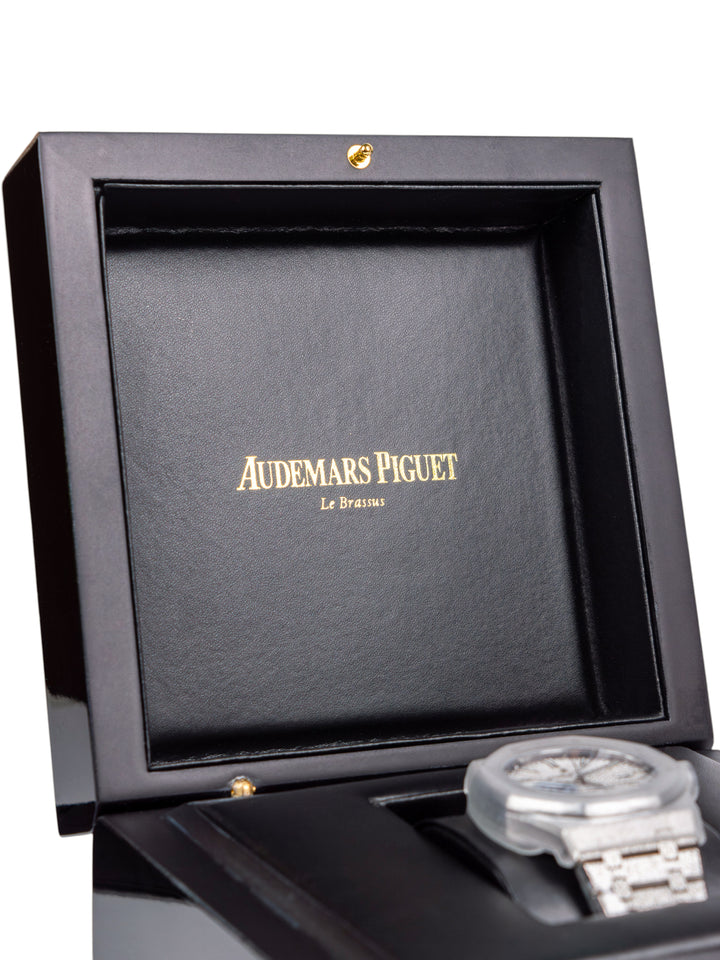 A5 AP Men's Royal Oak 41mm – Silver Dial / Fully Iced-Out