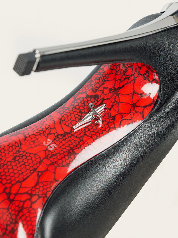 CP Silver Closed Heels