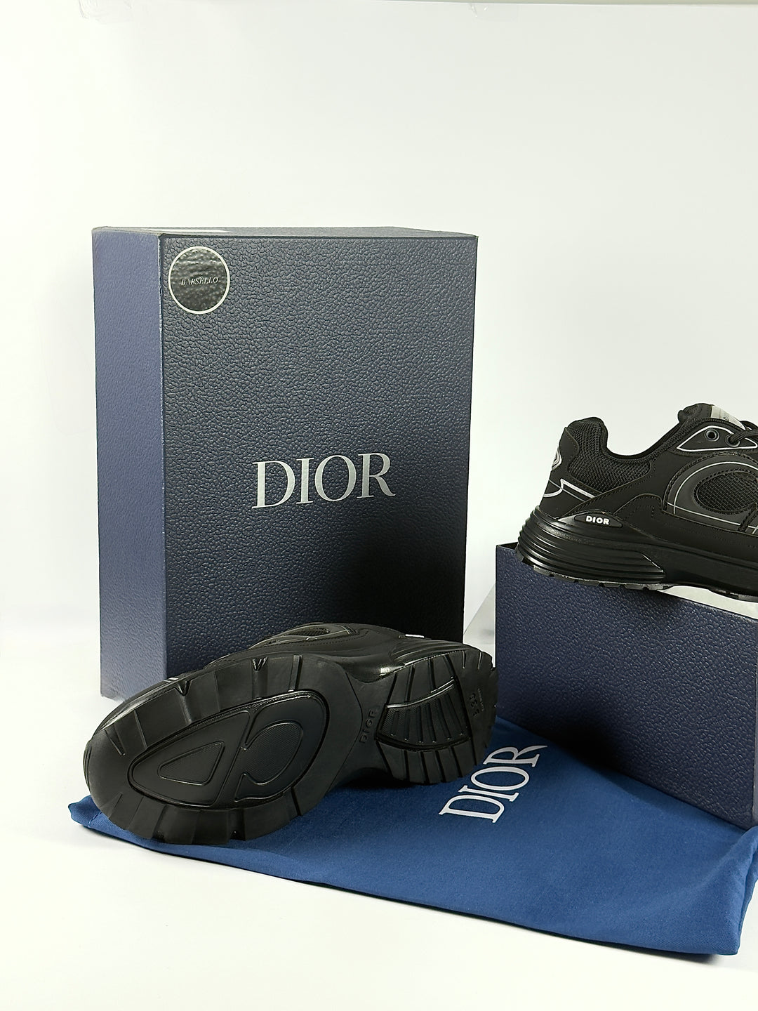 CD B30 Triple Black Sneakers (Reflective)