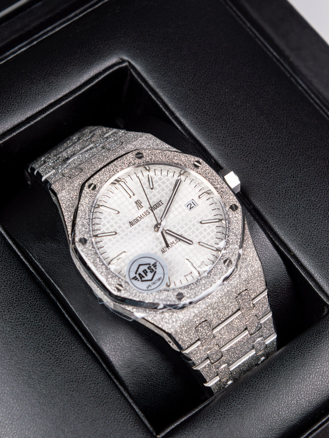 A5 AP Men's Royal Oak 41mm – Silver Dial / Fully Iced-Out
