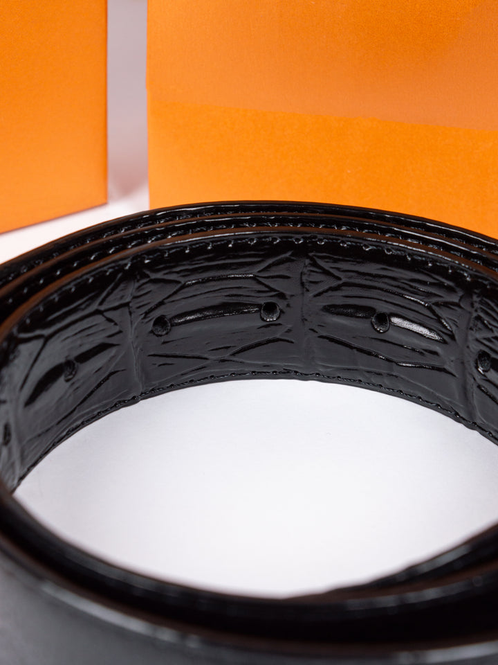LV Aligator Leather Custom Belt