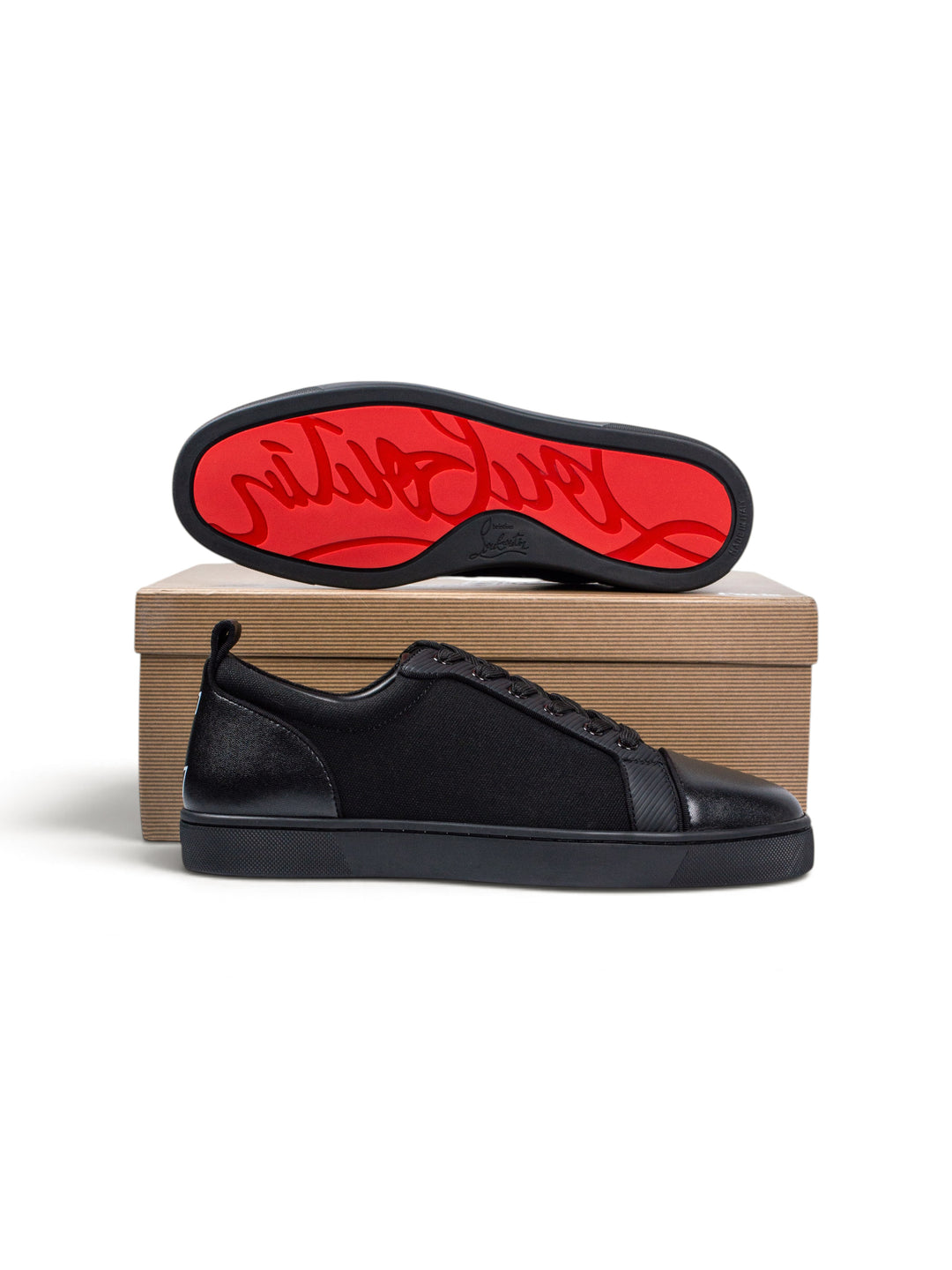 Loubs Junior Low-Top Black Sneakers