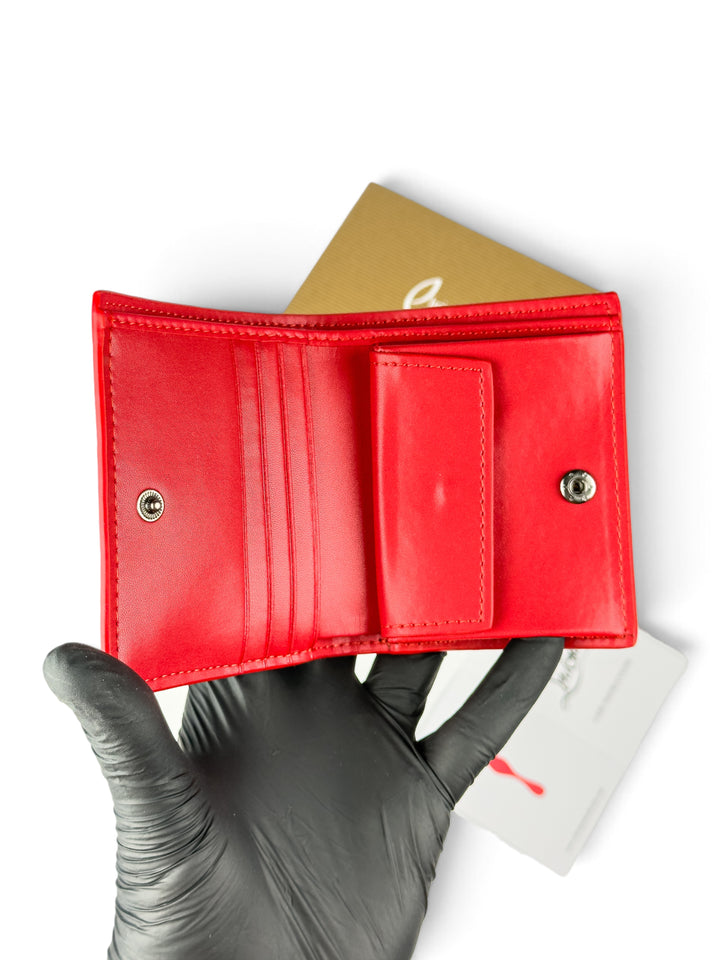Loub Spikes Wallet ( Grained Calfskin )