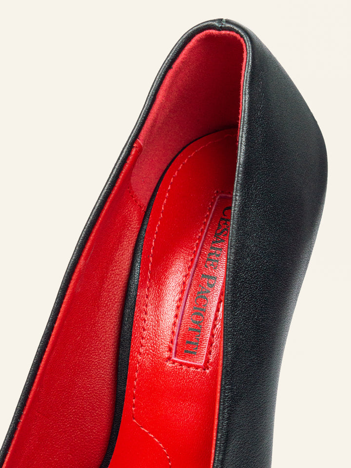 CP Silver Closed Heels