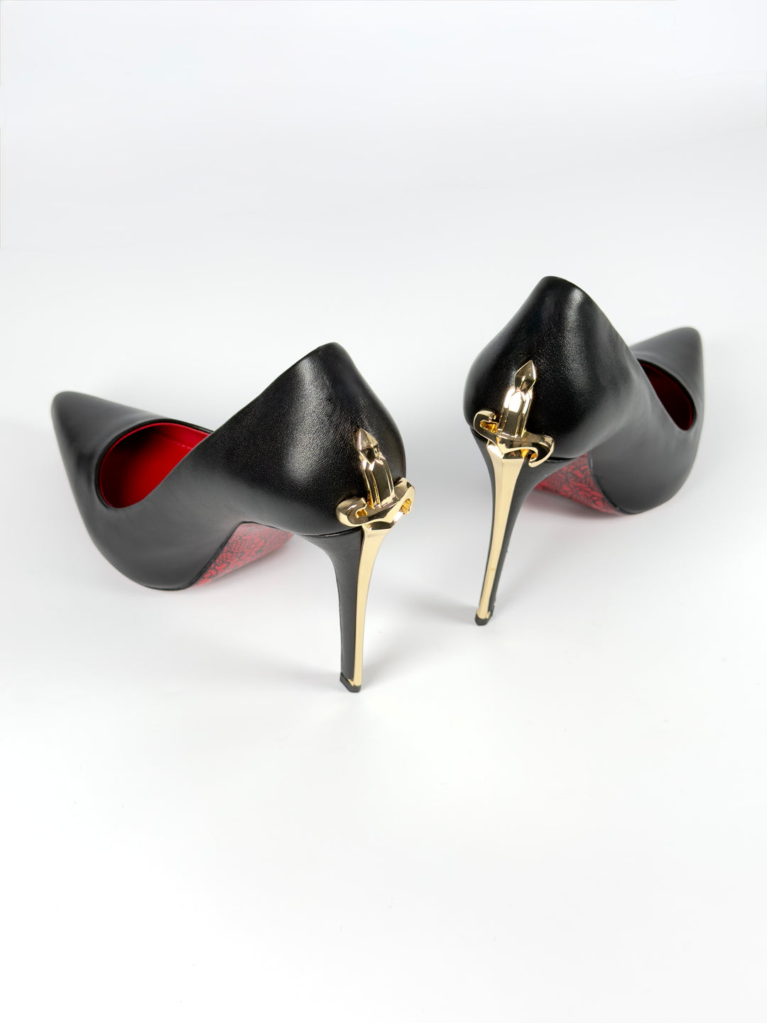 CP Golden Closed Heels