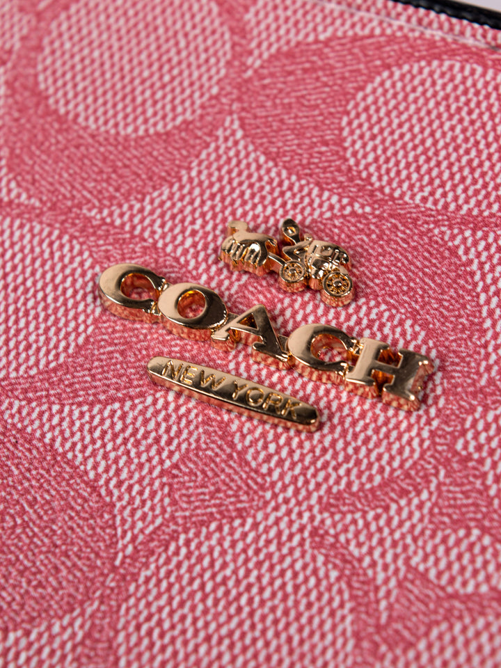 COACH Hand Bag Pink / White / Gold