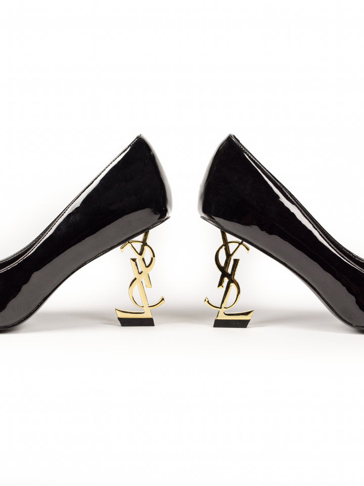 YSL Closed Heels Black / Gold