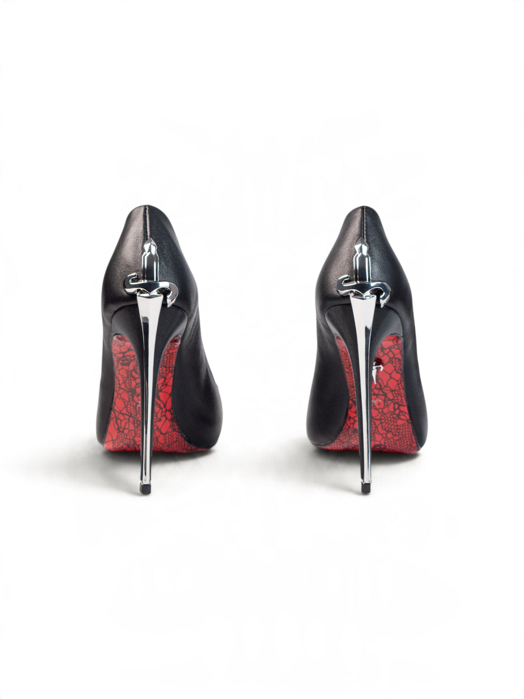 CP Silver Closed Heels