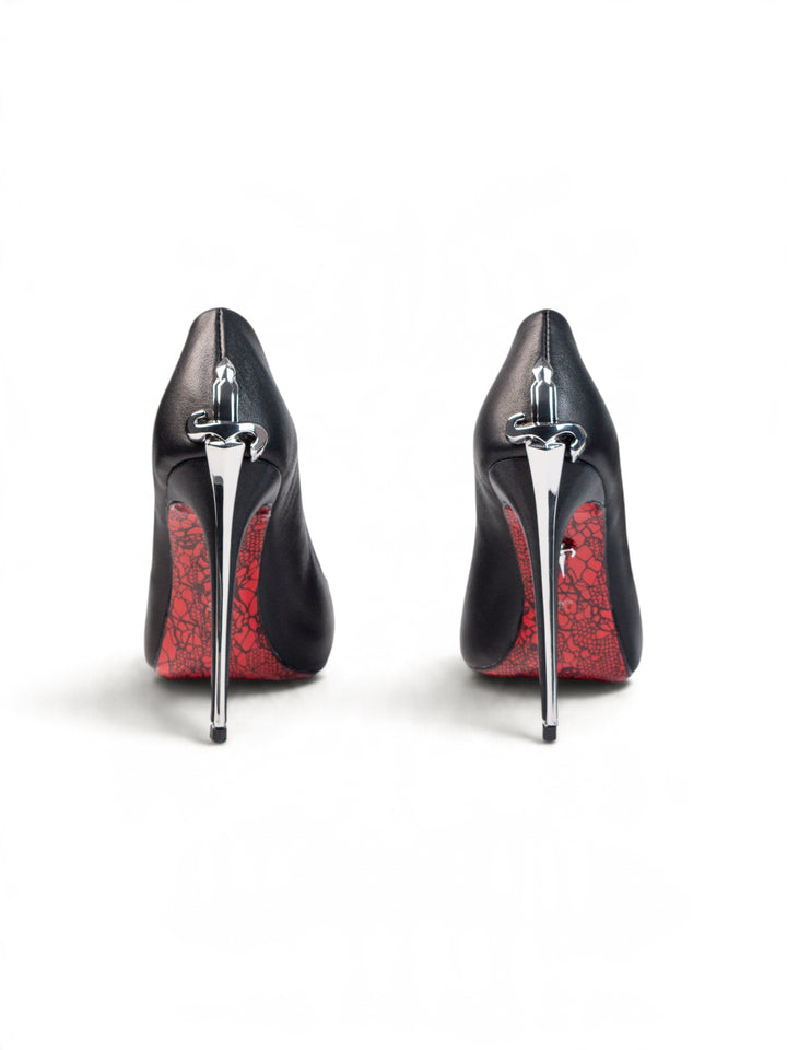 CP Silver Closed Heels