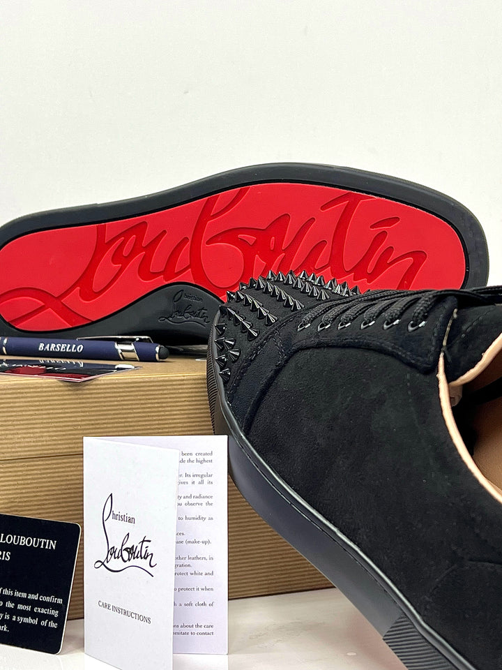 Christian Louboutin Louis Junior Spikes Black