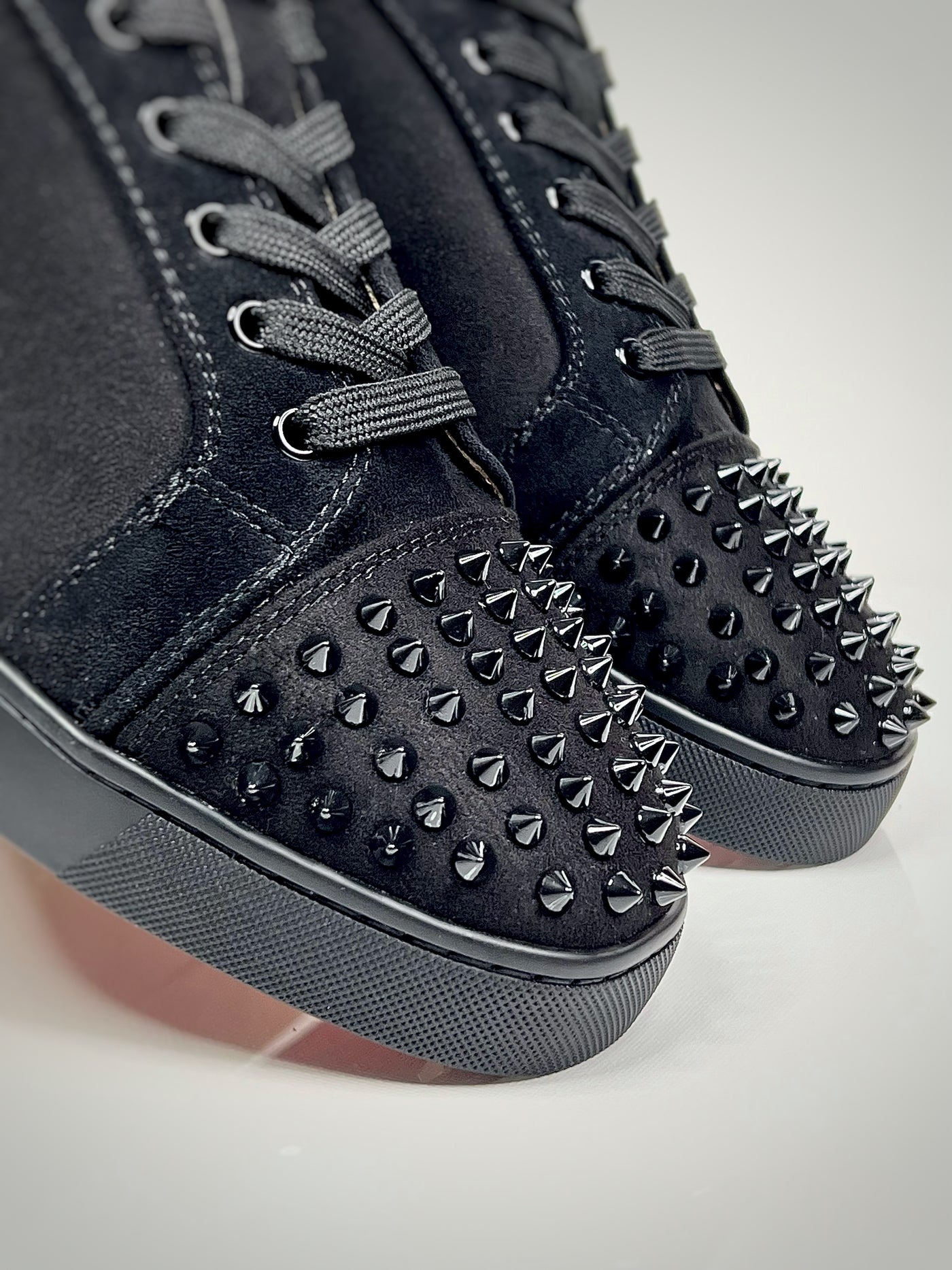 Christian Louboutin Louis Junior Spikes Black