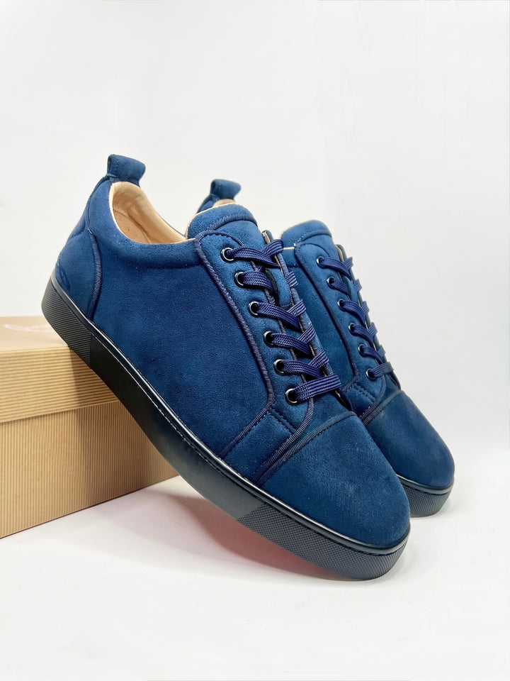 Loubs Sneaker Navy Blue Velour